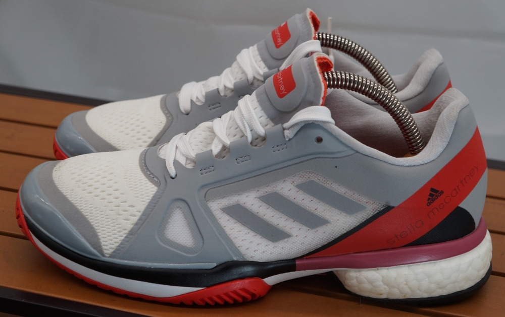New Adidas Stella McCartney Barricade Tennis Shoe Grey AC8259 Size 7
